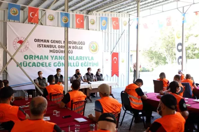 Son dakika... Yangın söndürme gönüllülerinden nefes kesen tatbikat