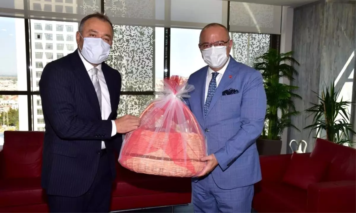 Başkan Ergün, Başkan Savaş'ı Konuk Etti
