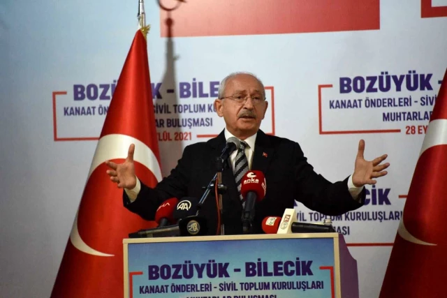 CHP önderi Kılıçdaroğlu kanaat başkanları, muhtarlar ve STK temsilcileriyle buluştu