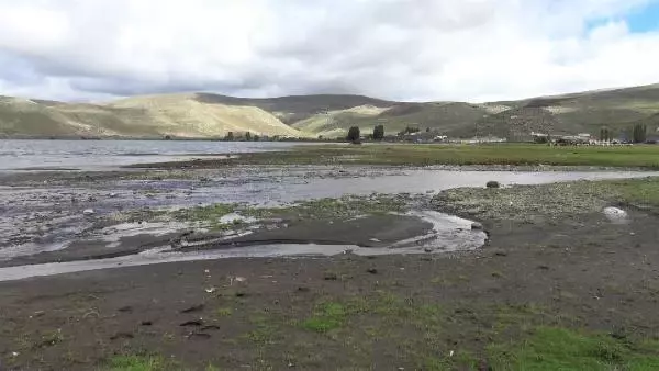 Son dakika... ÇILDIR GÖLÜ'NDE DE SULAR ÇEKİLDİ