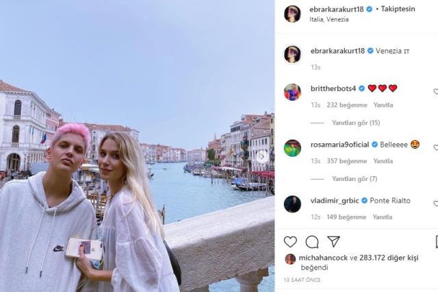 İtalya'ya transfer olan Ebrar Karakurt, kız arkadaşıyla birinci kere fotoğraf paylaştı