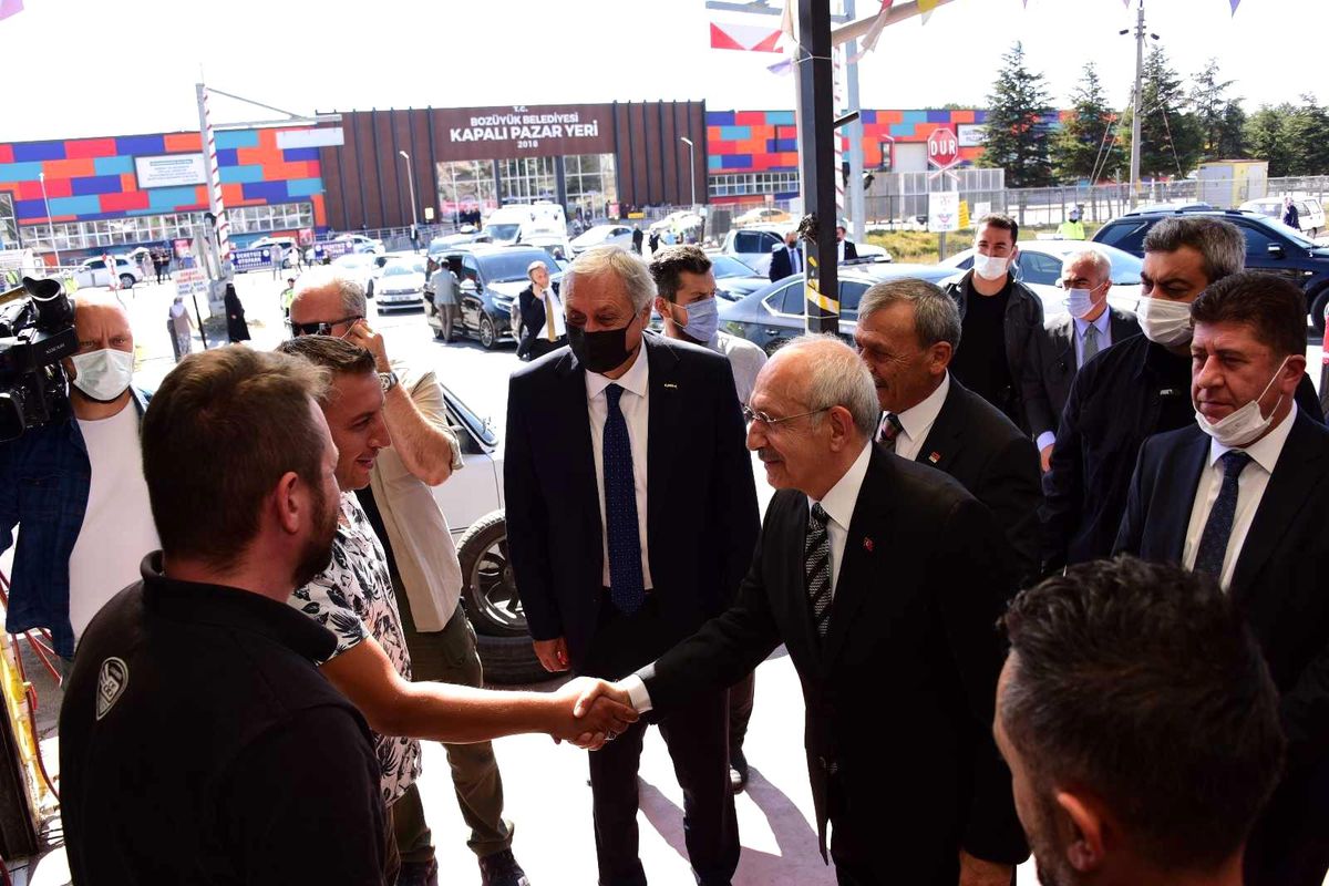 Kılıçdaroğlu Bozüyük'te sanayi esnafının sorunlarını dinledi