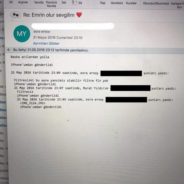 Hakkında soruşturma başlatılan Esra Ersoy, kendisine gönderilen bildirileri paylaştı: Bedenini çek yolla çabucak