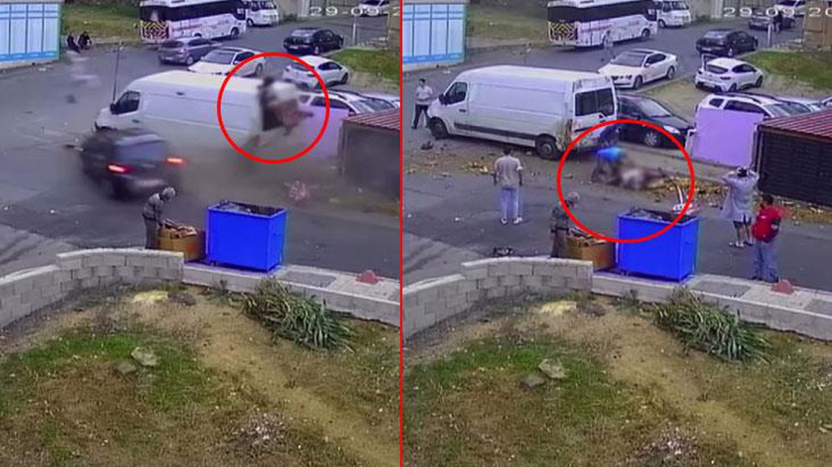 Fren yerine gaza basan sürücü, iki kişiye çarptı! Kadın ile 13 yaşındaki çocuğun can verdiği kaza kamerada