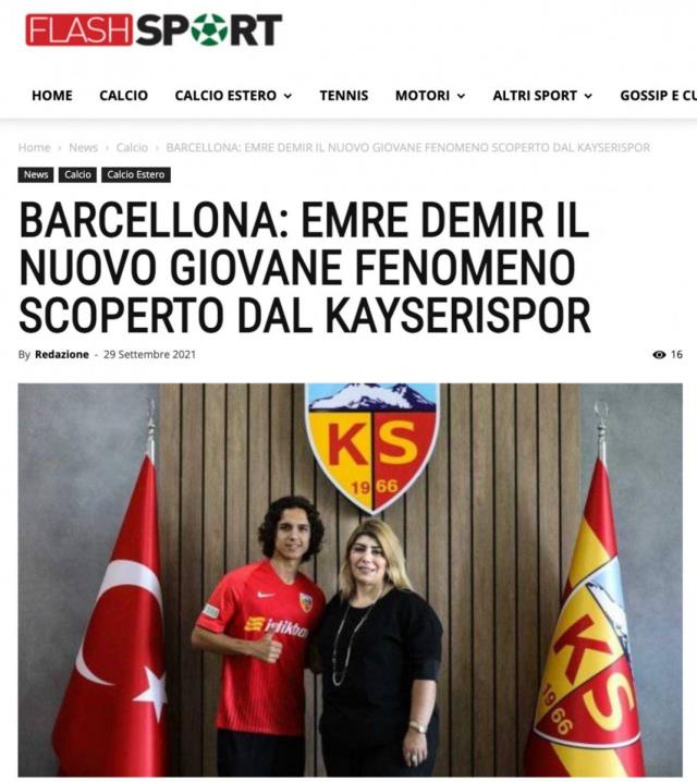 Türk Messi her yerde! Barcelona'nın 17'lik transferi Emre Demir, İtalya'da manşetleri süsledi