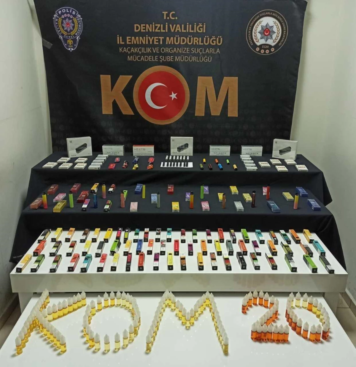 Denizli merkezli kaçak elektronik sigara operasyonunda 1 kişi tutuklandı
