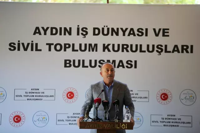 Dışişleri Bakanı Çavuşoğlu, Aydın'da iş dünyası temsilcileriyle buluştu: (1)