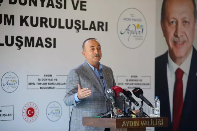 Dışişleri Bakanı Çavuşoğlu, Aydın'da iş dünyası temsilcileriyle buluştu: (1)