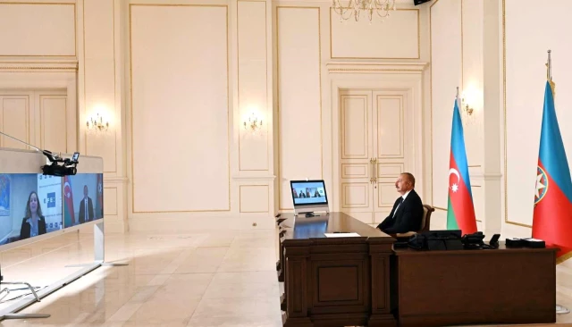 Aliyev: "Paşinyan hazır olduğunda onunla görüşmeye hazırım""Her iki ülkenin toprak bütünlüğünün karşılıklı tanınması temelinde olağan münasebetler...