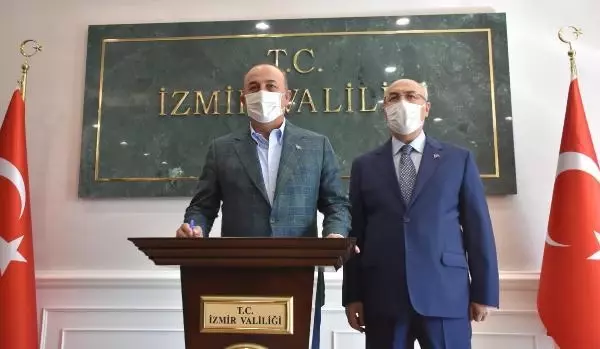 BAKAN ÇAVUŞOĞLU'NDAN VALİ KÖŞGER'E ZİYARET