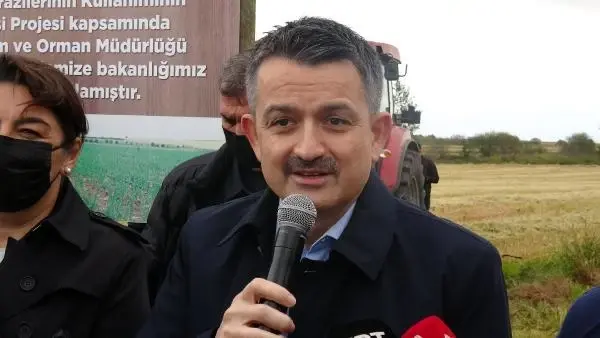 Son dakika! ÇANAKKALE - Tarım ve Orman Bakanı Pakdemirli, Çanakkale'de damla sulamayla ekilen çeltiğin hasadına katıldı Açıklaması