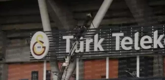 Galatasaray Türk Telekom Stadyumu tarihe karışıyor! Yazı kaldırıldı