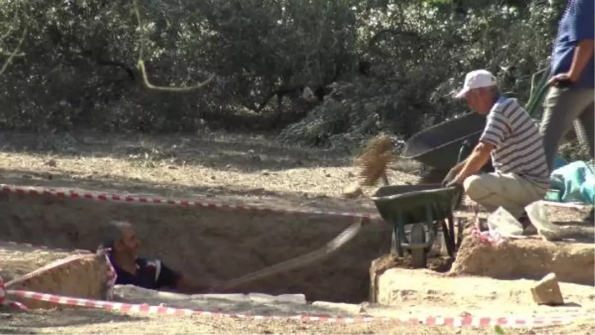 İznik'te zeytinlik alanda 2 lahit mezar daha bulundu