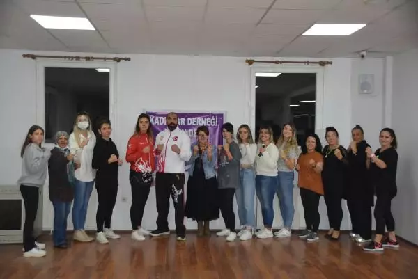 KADINLAR, ŞİDDETE KARŞI KENDİLERİNİN SAVUNMAYI ÖĞRENİYOR