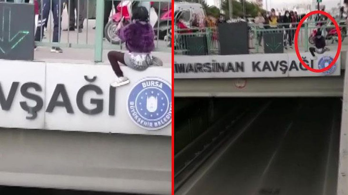 Köprüden atlamak isteyen genç kız, polis ekipleri tarafından son anda kurtarıldı