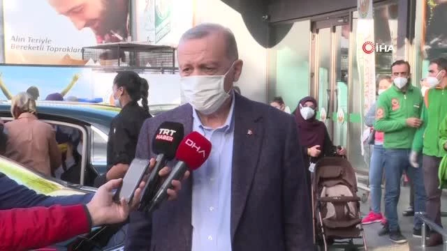 Cumhurbaşkanı Erdoğan, Tarım Kredi Kooperatifi marketinde alışveriş yaptı