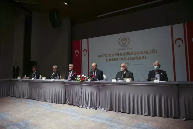 KKTC CUMHURBAŞKANI TATAR: KIBRIS'IN YUNANİSTAN'A BAĞLANMASINA ASLA GEÇİT VERMEYECEĞİZ