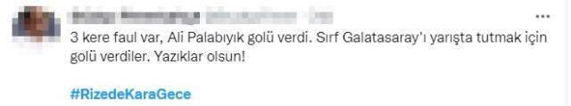 'Rize'de kara gece' etiketi gündemin zirvesine oturdu! Galatasaray maçının hakemine benzeri görülmemiş tepki 'Rize'de kara gece' etiketi gündemin zirvesine oturdu! Galatasaray maçının hakemine benzeri görülmemiş tepki
