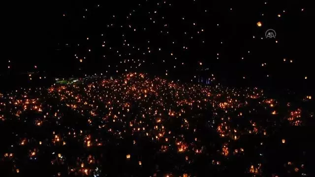 Sky lantern lights festival