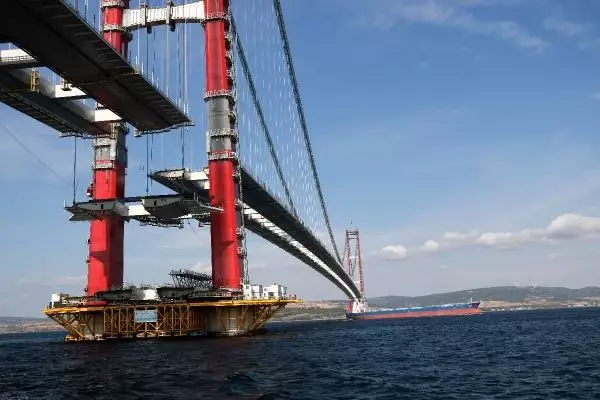 1915 ÇANAKKALE KÖPRÜSÜ 'ENGİNEERİNG NEWS-RECORD' DERGİSİNİN KAPAĞINDA YER ALDI