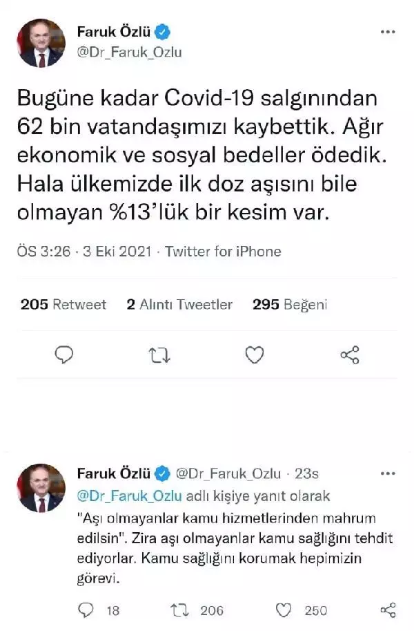 Belediye başkanından 'aşı olmayanlar kamu hizmetlerinden mahrum edilsin' önerisi