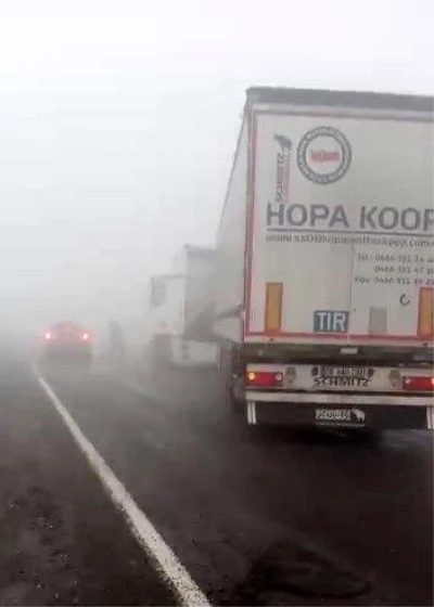 Son dakika haberleri | Ardahan'da yoğun sis kazaya neden oldu: 1 yaralı