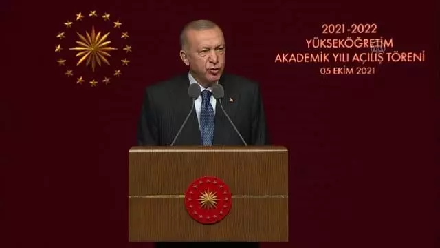 Son dakika haber! Cumhurbaşkanı Erdoğan, 2021-2022 Yükseköğretim Akademik Yıl Açılış Töreni'nde konuştu: (2)