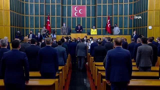 MHP Önderi Bahçeli: "Varsın etsinler, nasıl olsa alıştık, yaptırım var diye Türkiye Cumhuriyeti'nin onur ve haysiyetini hiç kimseye çiğnettirmeyiz,...
