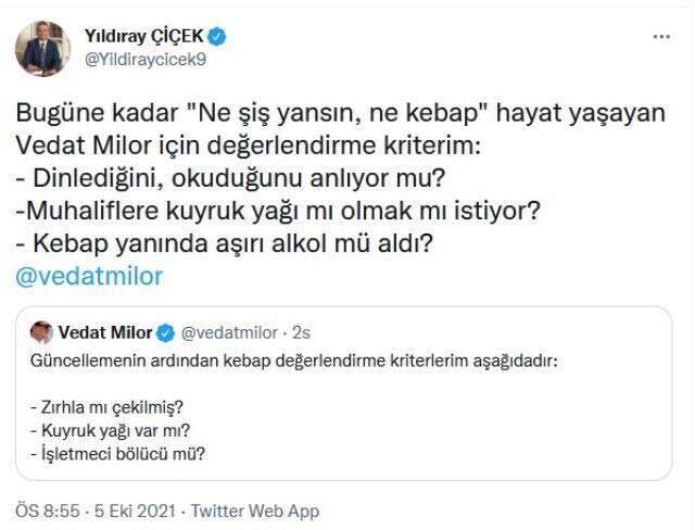 "Bölücü kebapçılar" tartışması büyüyor! Vedat Milor'un imalı paylaşımına MHP'den jet karşılık