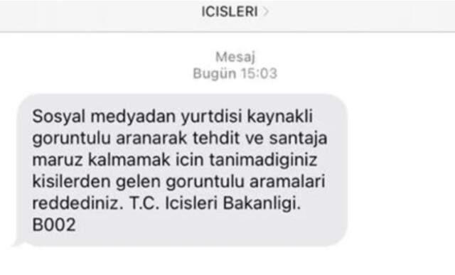 Dolandırıcıların "Görüntülü arama yoluyla şantaj" oyunu! Bakanlık ve Emniyet herkese ikaz bildirisi gönderdi