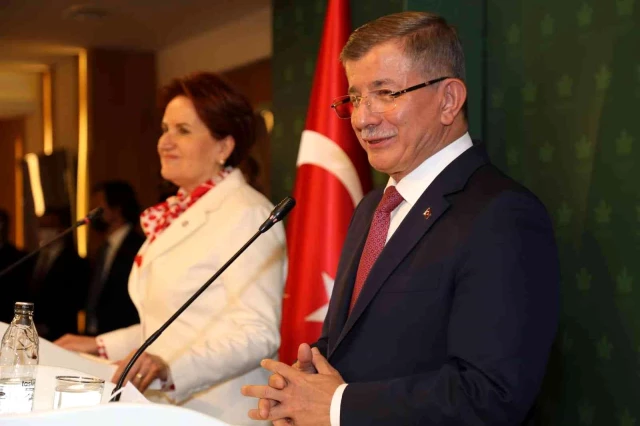 ÂLÂ Parti başkanı Akşener'den Ahmet Davutoğlu'na ziyaret