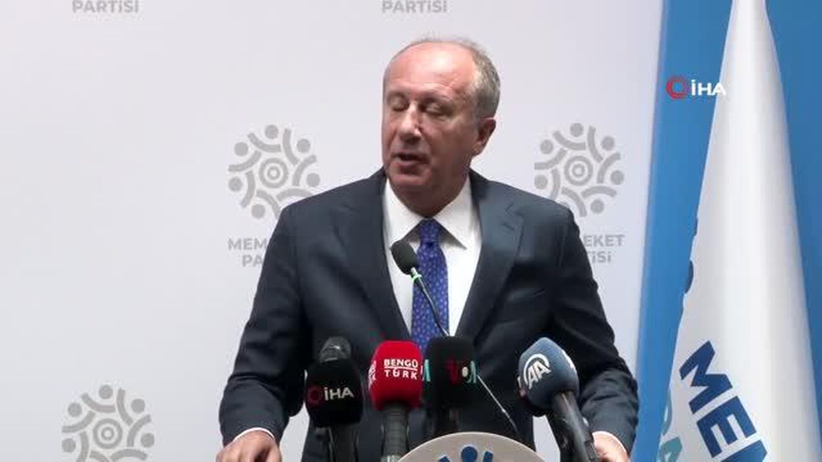 Memleket Partisi Genel Başkanı İnce: 'Parlamenter sistem için toplanan partilerden teklif gelirse değerlendiririz'