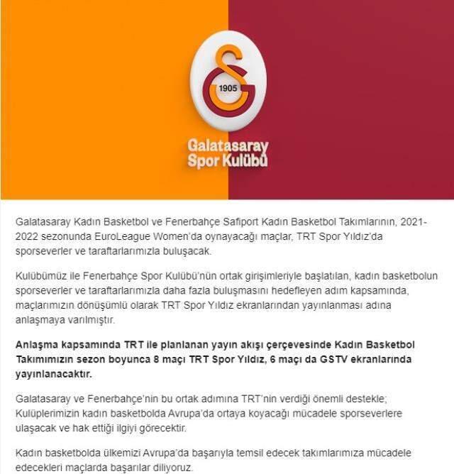 Liderler birinci adımı attı! Bu dönem Fenerbahçe ve Galatasaray'ın maçları ortak kanalda