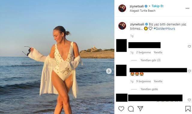 Ziynet Sali, 'Biz yaz bitti demeden yaz bitmez' notu ile mayolu pozlarını paylaştı Ziynet Sali, 'Biz yaz bitti demeden yaz bitmez' notu ile mayolu pozlarını paylaştı