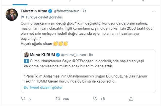 TBMM'de kabul edilen Paris İklim Mutabakatı'na ait kanun, Resmi Gazete'de yayımlanarak yürürlüğe girdi