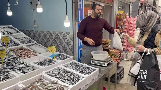 Hamsi 15 TL'ye düştü, tezgahlar şenlendi