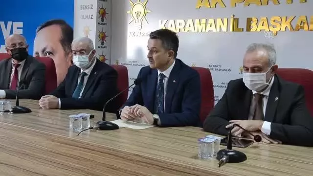 Bakan Pakdemirli, AK Parti Karaman İl Başkanlığını ziyaret etti