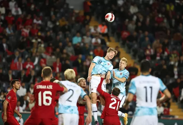 A Milli Futbol Takımı, 2022 FIFA Dünya Kupası Avrupa Elemeleri G Grubu yedinci maçında Norveç ile 1-1 berabere kaldı.