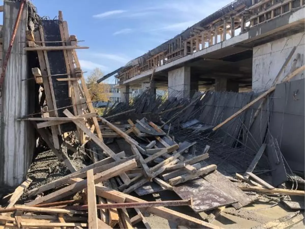 İnşaatta beton dökümünde kalıplar çöktü: 1 işçi öldü, 1 işçi yaralı