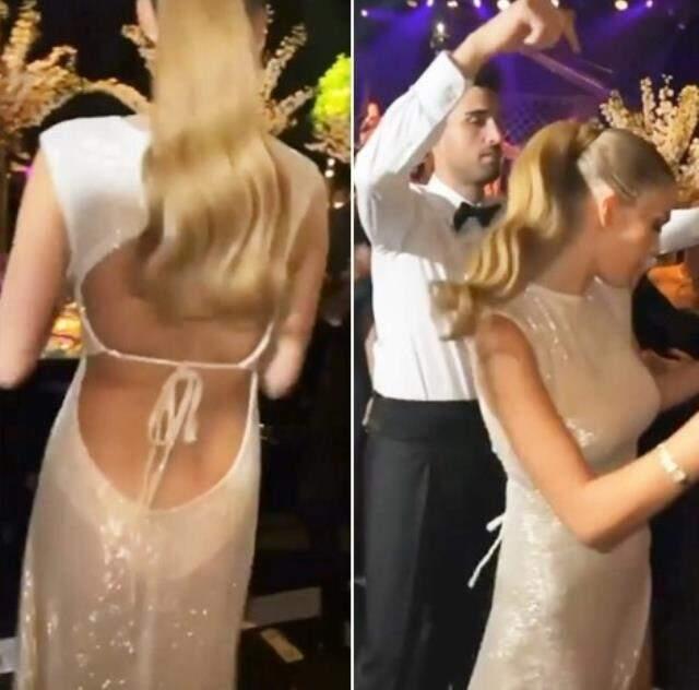 Yasemin Şefkatli'nin transparan gelinliği ailede kriz çıkardı! Sadece 15 dakika giyebildi