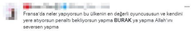 Burak'ın penaltı beklediği durum isyan ettirdi! Ulusal futbolcuya reaksiyon yağıyor