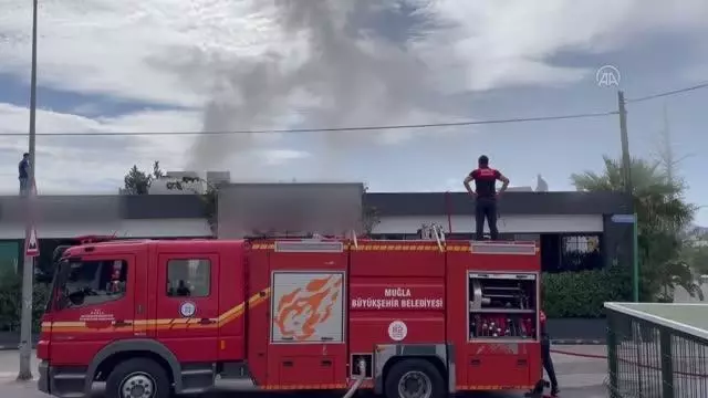Bodrum'da baca yangını söndürüldü