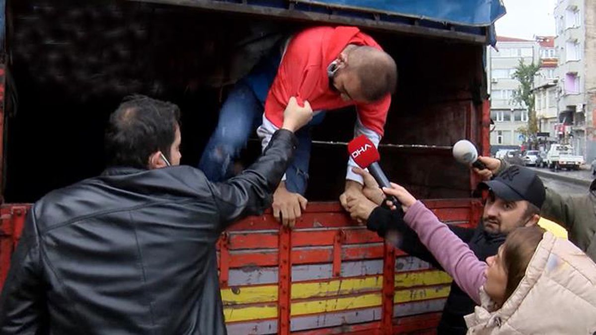 Adliyeden firar eden şüpheli, kamyonet kasasında yakalandı