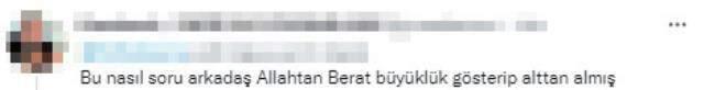 Birinci defa A Ulusal olan Berat'a sorulan soru kıyameti kopardı! Muhabire reaksiyonlar çığ üzere