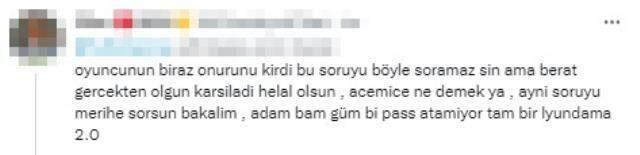 Birinci defa A Ulusal olan Berat'a sorulan soru kıyameti kopardı! Muhabire reaksiyonlar çığ üzere