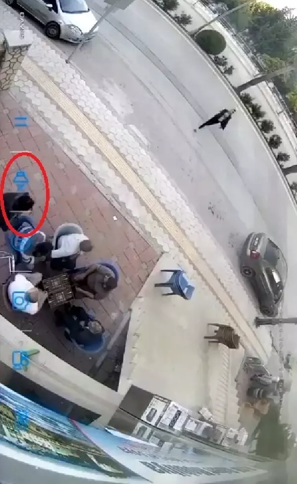 TAVLA OYNAYANLARIN YANINA SIĞINDI, MÜDAHALE EDİLMEYİNCE SATIRLI SALDIRIDAN KAÇAMADI