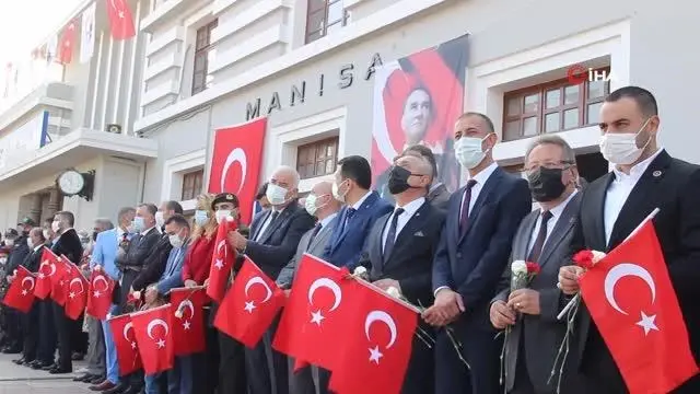 Atatürk'ün Cumhurbaşkanı olarak Manisa'ya ilk gelişinin 96'ncı yılı törenlerle kutlandı