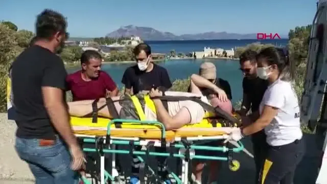 DATÇA'DA ŞARAMPOLE YUVARLANAN ATV SÜRÜCÜSÜ YARALANDI