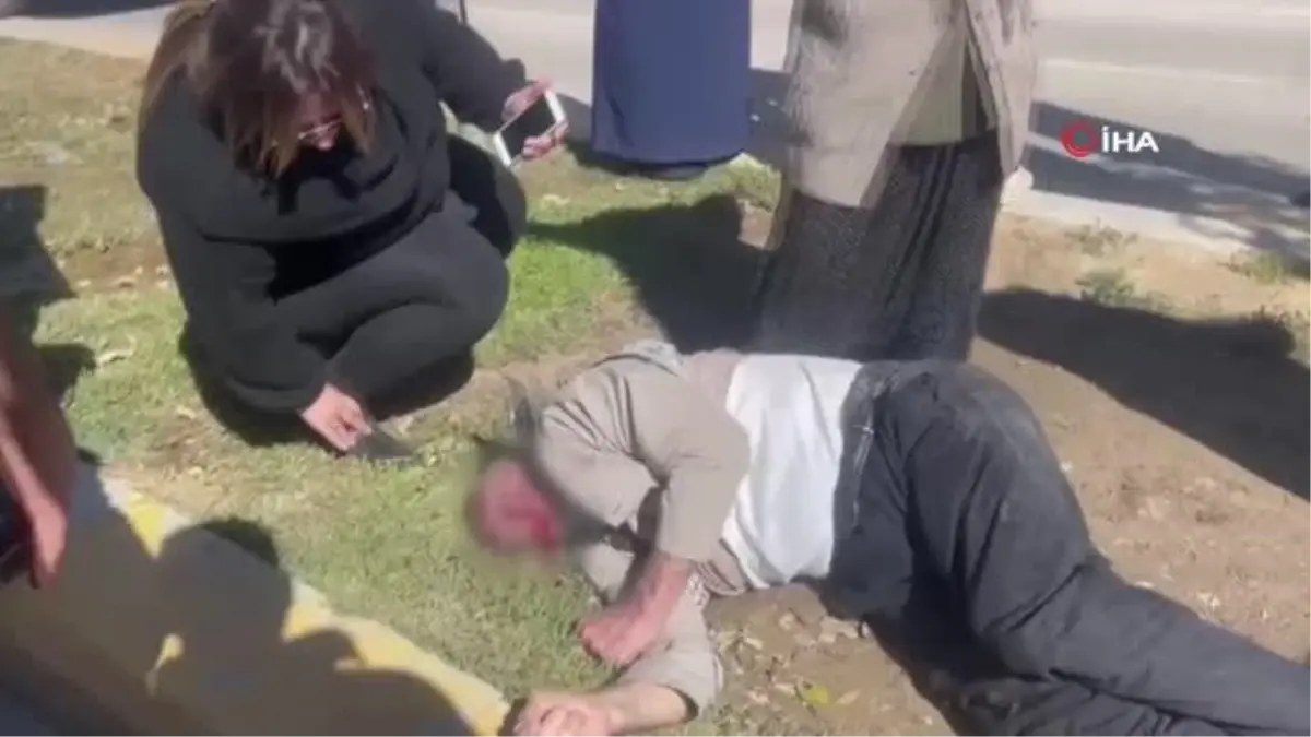 Otomobiliyle çarptığı adamın başında beklerken gözyaşlarıyla feryat etti