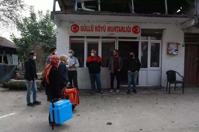 Sağlık çalışanları zorlu coğrafyada aşı çalışmalarını sürdürüyor